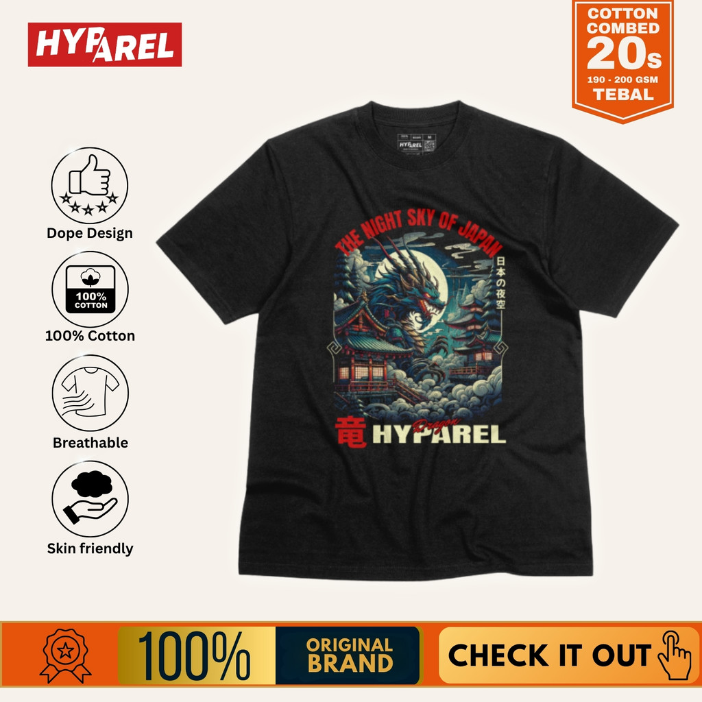 Hyparel - Kaos Graphic  Streetwear  - Shadow of the Dragon