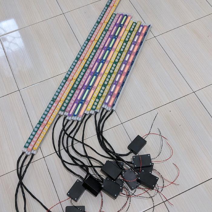 Ready Led rotator truk/buss 24v -12v 10Mode Kedip (Panjang 75cm) - 12V, Hijau