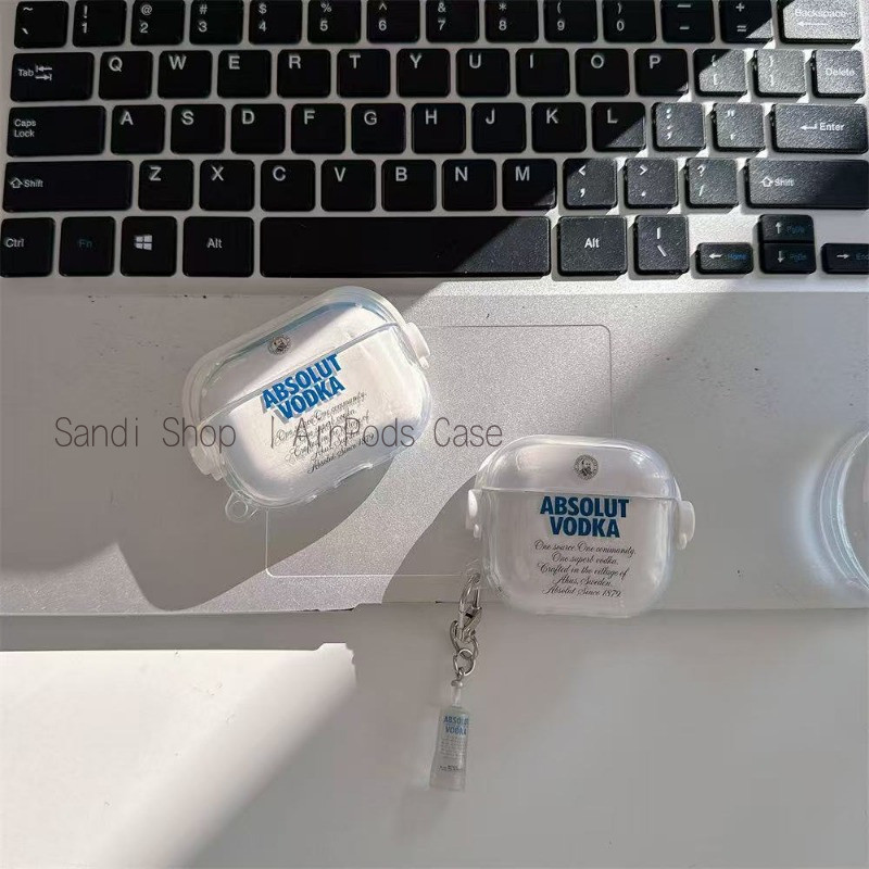 Casing AirPods Pro3 Vodka Braket Sederhana Casing AirPods 4 4anc Casing AirPods untuk AirPods 1 2 3 