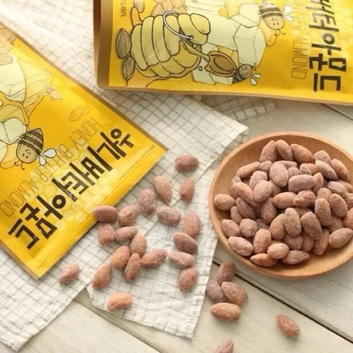 HBAF Honey Butter Almond 120g Kacang Almond Lapis Madu Snack Kacang Almond Korea
