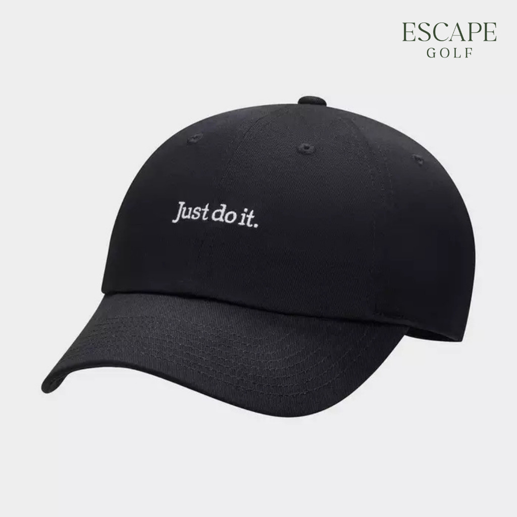 Topi Pria Golf Topi Olahraga | Nike Just Do It Cap Hitam Black