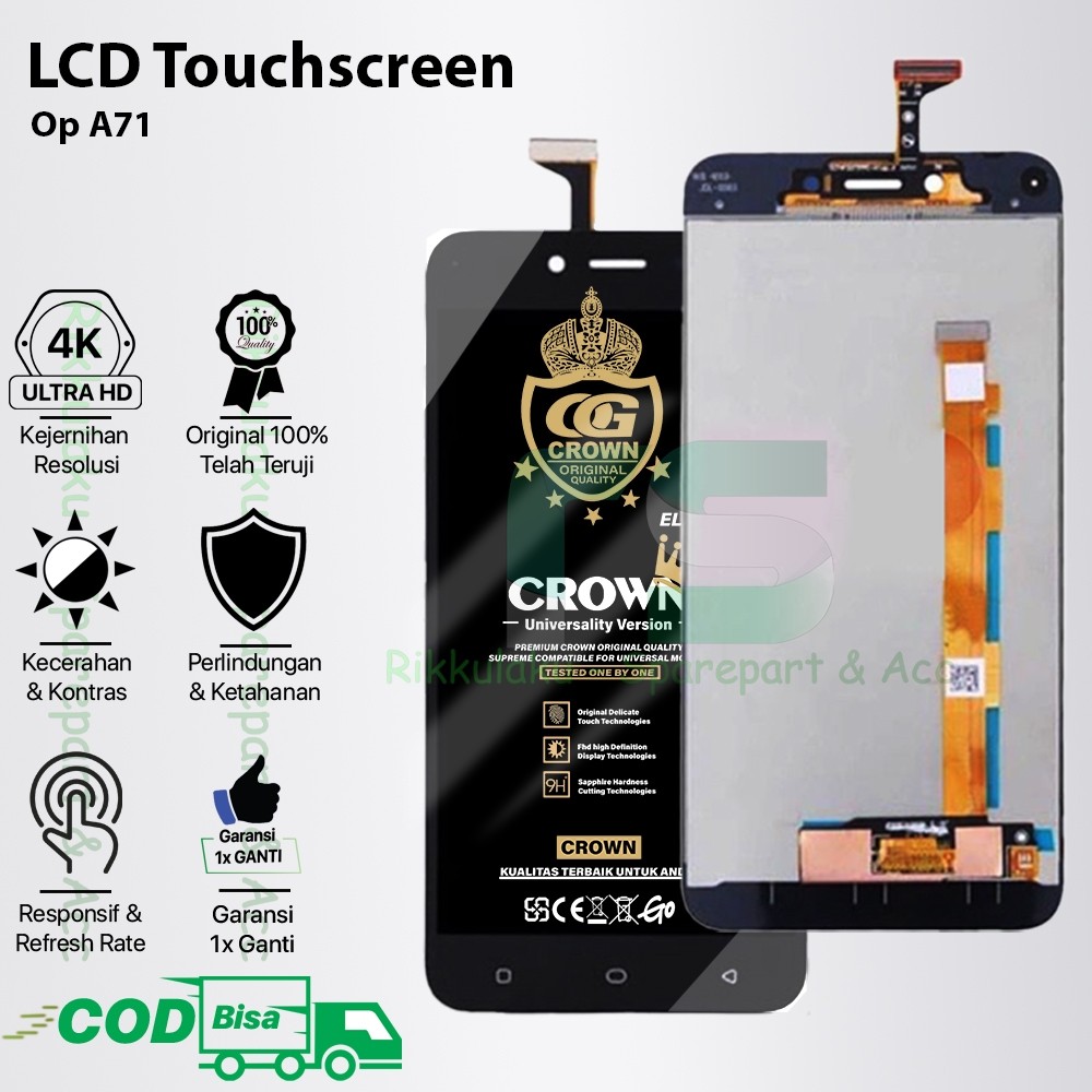 [LW] LCD Touchscreen Oppo A71 Original 100% Fullset