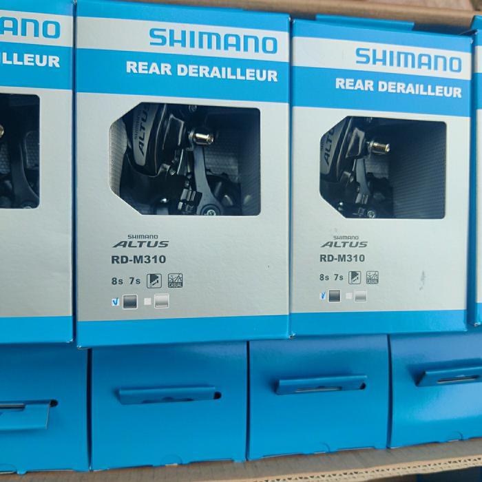 Ready rd shimano altus 8 speed s original m310 pendek short sepeda lipat mtb - Original tanpa dus
