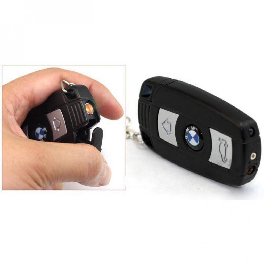 Korek Api Unik Model Kunci Mobil BMW Dengan Lampu LED Dan Gantungan Kunci Ada Logo BMW Barang Unik M