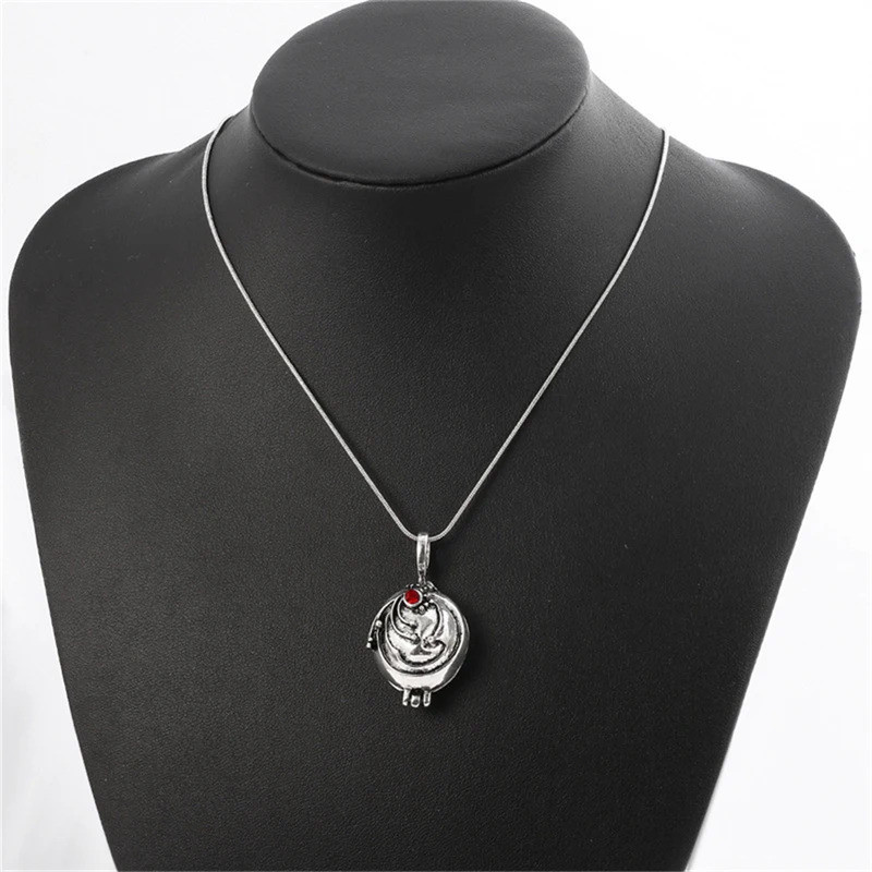Kalung Film The Vampire Diaries Elena Gilbert, Perhiasan Liontin Vervain Verbena, Hadiah Pesta Natal