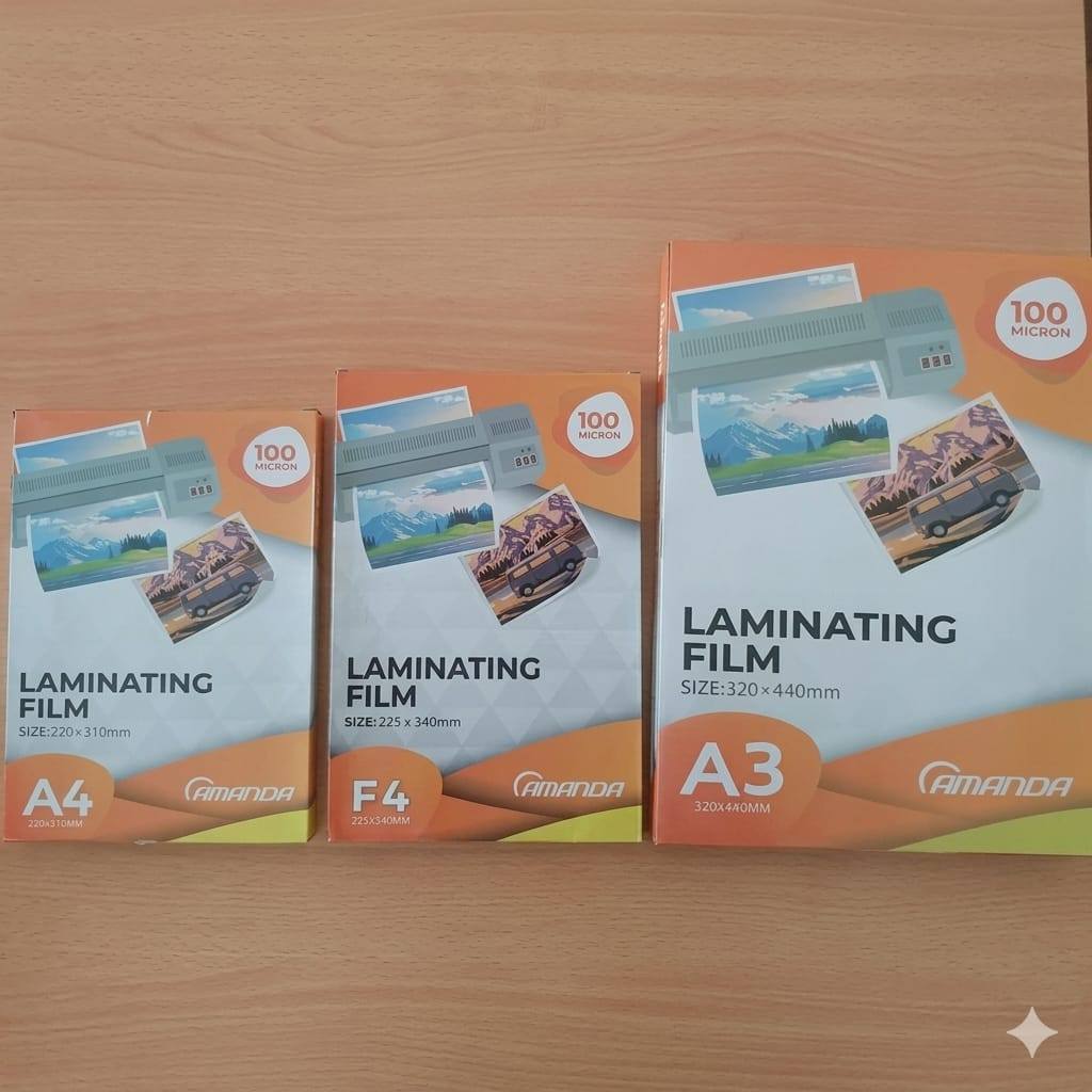 Laminating Amanda A4 / Laminating Amanda F4 // Laminating A4 / Laminating F4 (1pak isi 100 lembar) /
