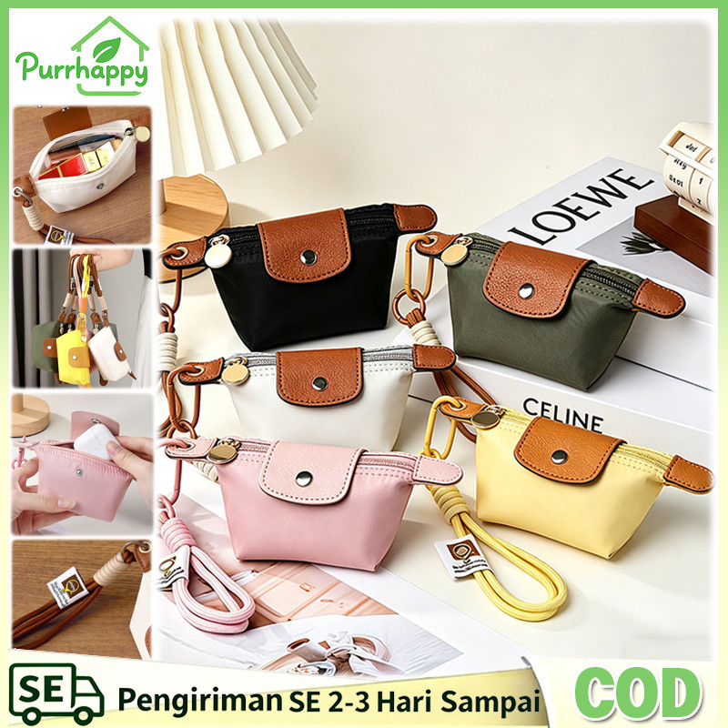 Purrhappy Dompet Koin Wanita Dopamin Dompet Koin Dompet Mini Exquisite Zero Portabel Dari Dompet Koi