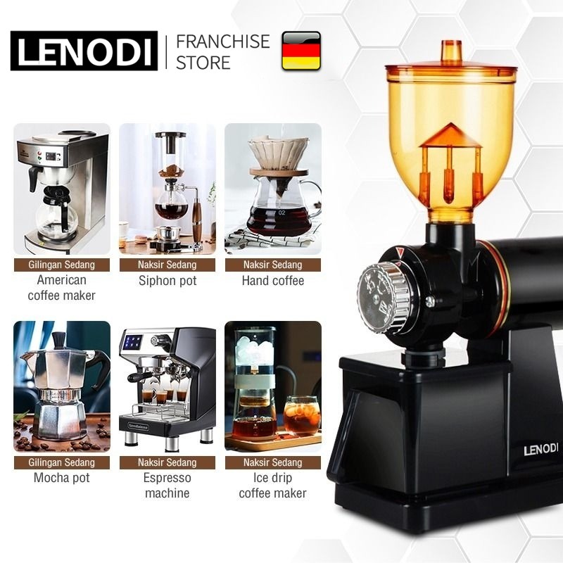 ReadyLENODI One Two Cups 600N Alat Penggiling Kopi Electric Coffee Penggilingan cepat Mill Grinder M