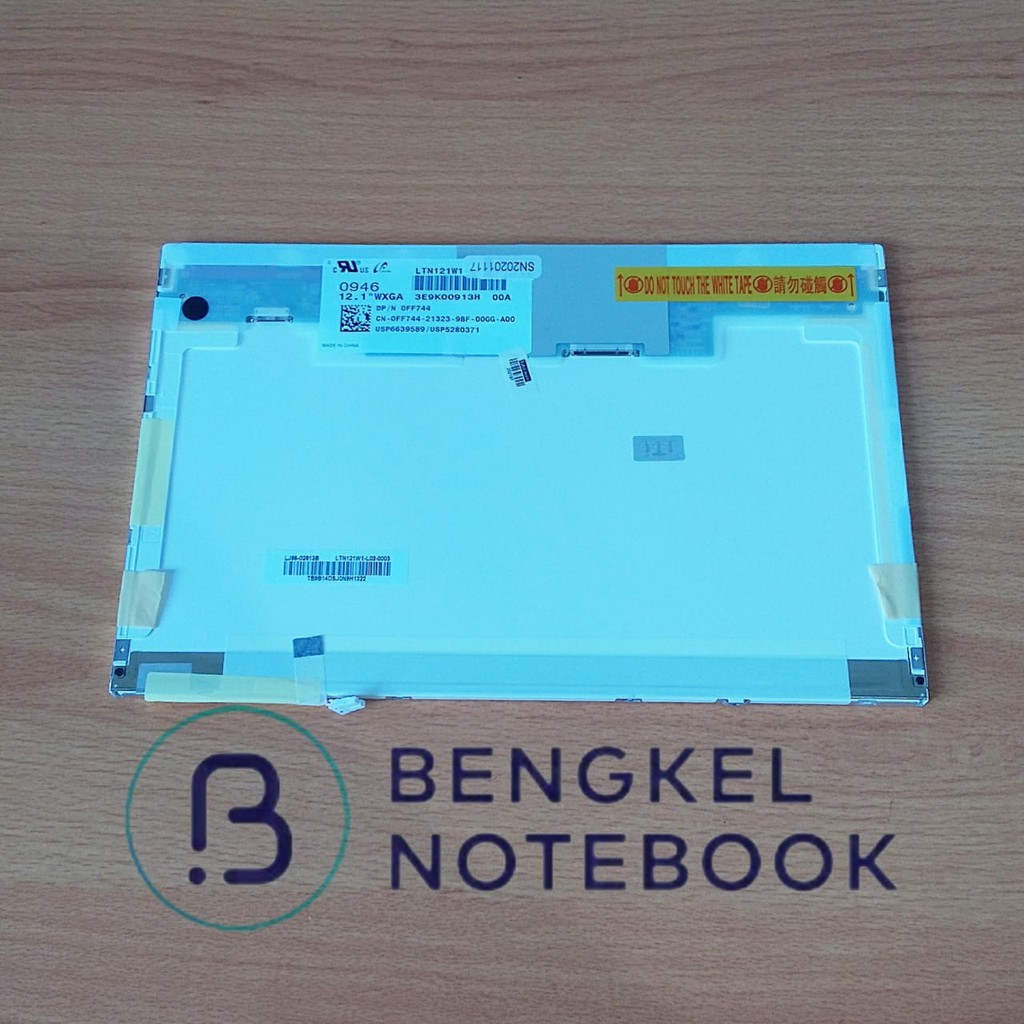 LCD 12.1" Tebal 20pin WXGA 1280x800 HV121WX4-110  B121EW05 V.0  N121I9-L02  B121EW03 V.7 LTN121W1-L0
