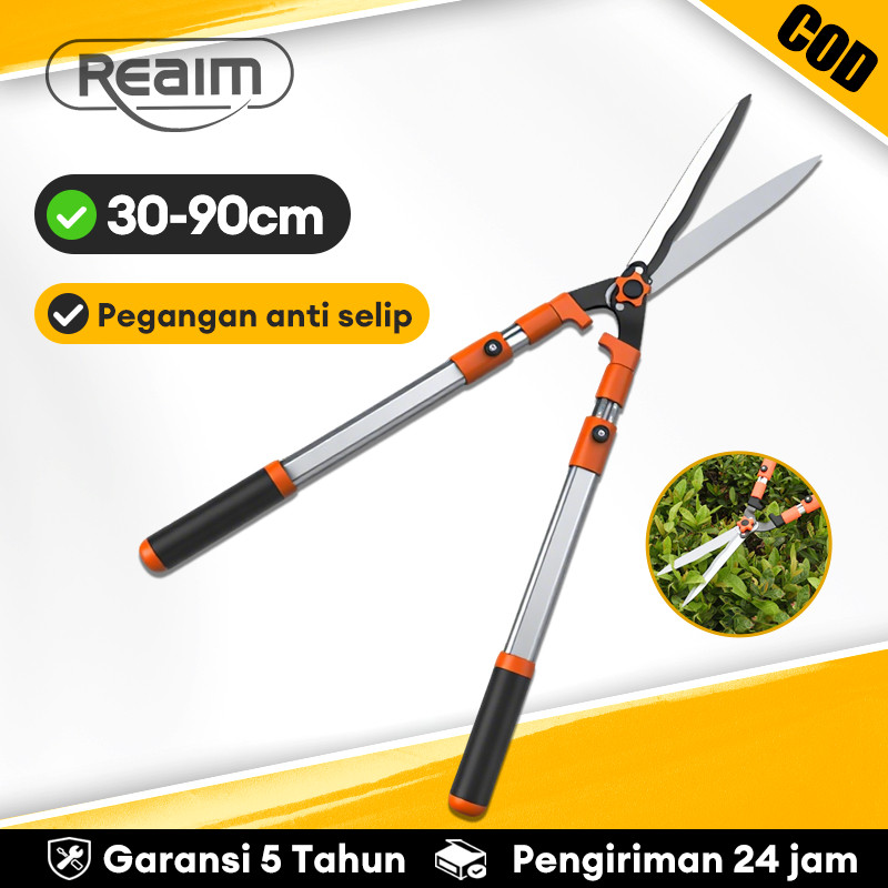 Gunting Dahan Teleskopik Besar - Gunting Ranting Taman Panjang Aluminium