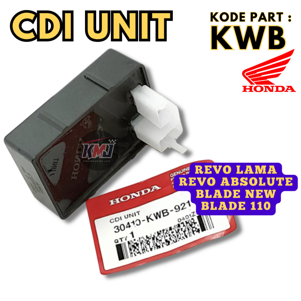 30410-KWB-921 CDI Unit KWB Blade New 110 Revo Absolute Lama Original Honda Kualitas Ori