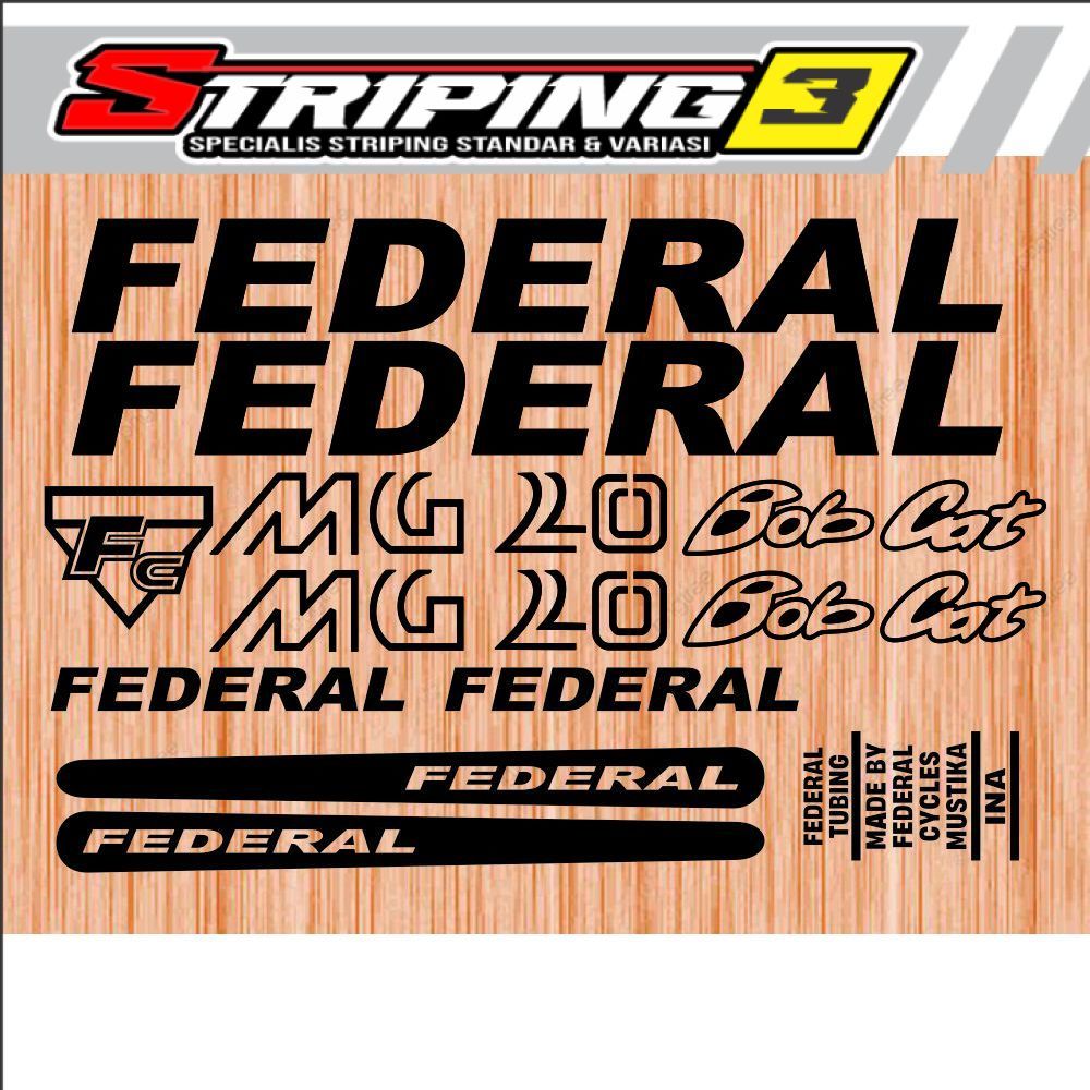 Stiker Sepeda Cutting Sticker Federal MG 20 Bob Cat