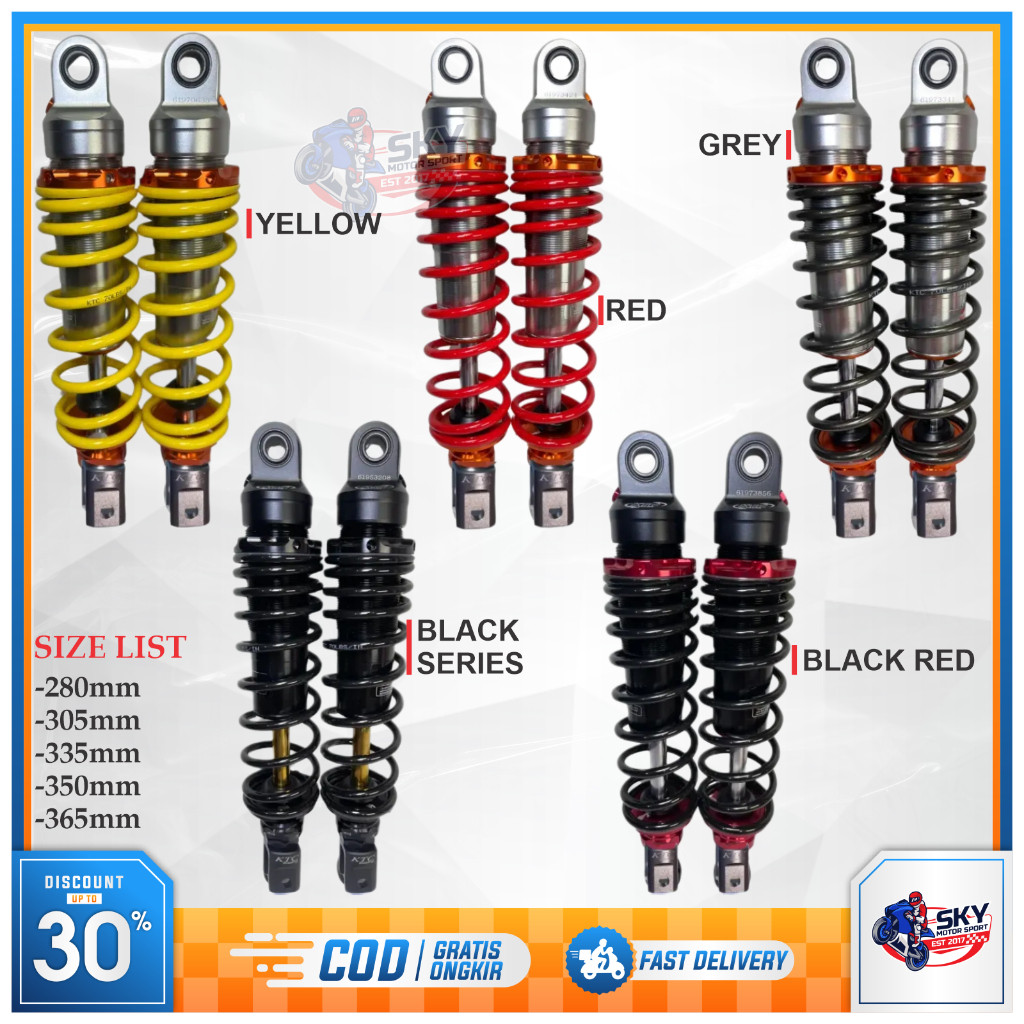 Shock Breaker KTC Razor Pro 280 305 335 350 365 mm Single Click Non Tabung Nmax Old New Aerox Pcx 15