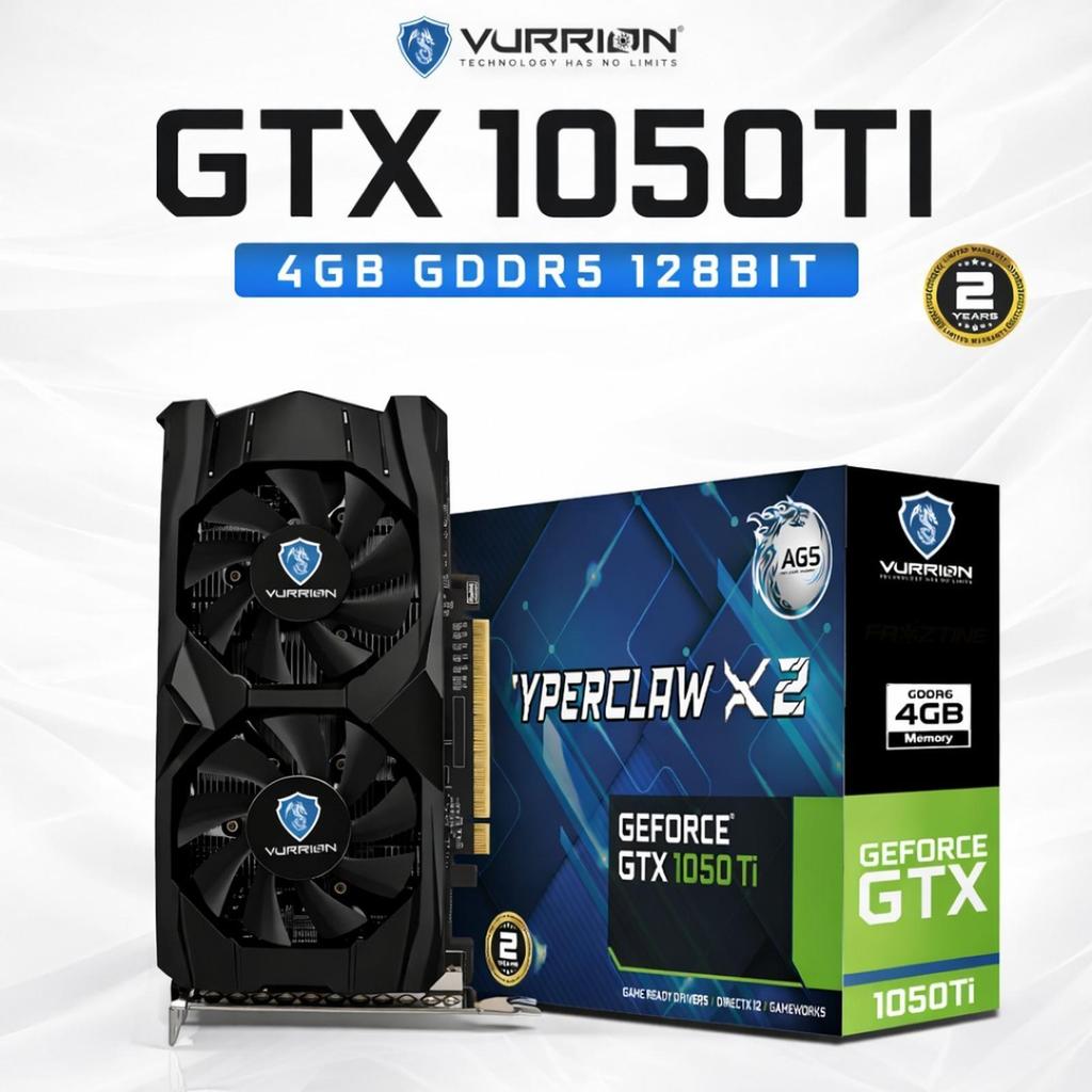 VGA Card Vurrion GTX 1050 Ti Hyperclaw X2 4GB DDR5 / Vurrion GTX 1050 Ti 4GB DDR5