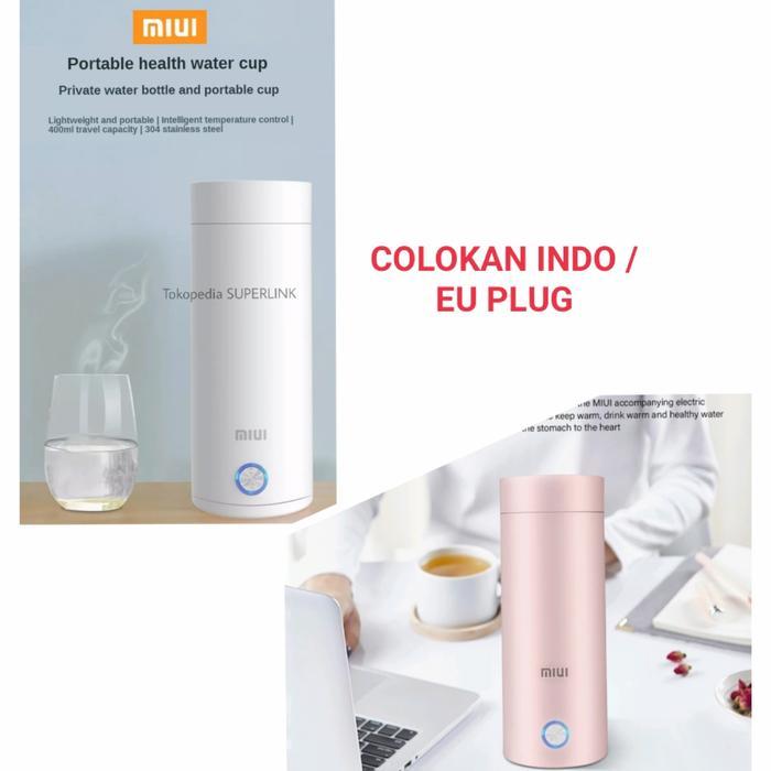 MIUI Termos Air Panas Portable Electric Kettle Water Boiler Traveling - Putih