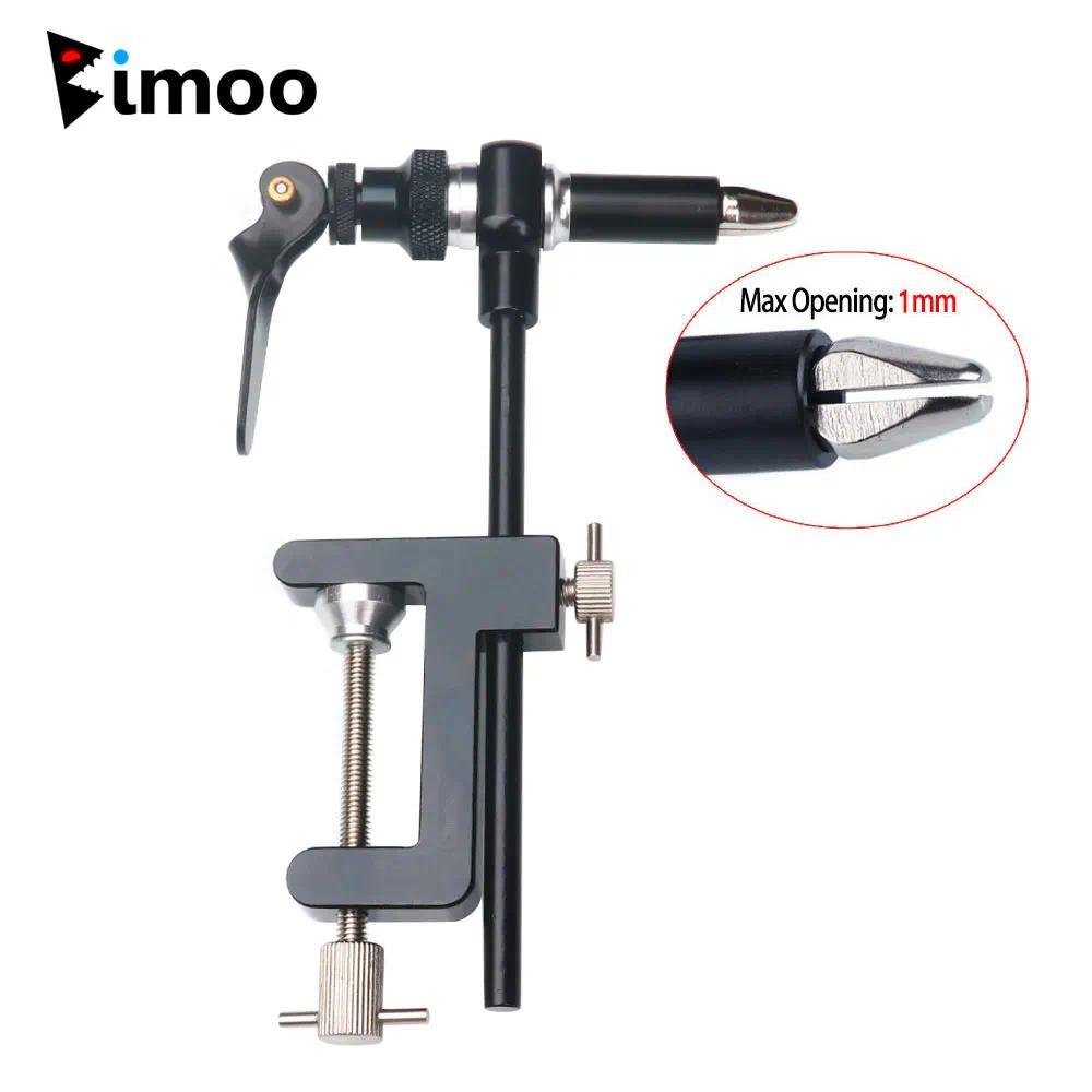Bimoo Rotary Fly Tying Vise Tools C-clamp Tying Vise with Steel Hardened Jaw Rotating Hook Tools Tyi