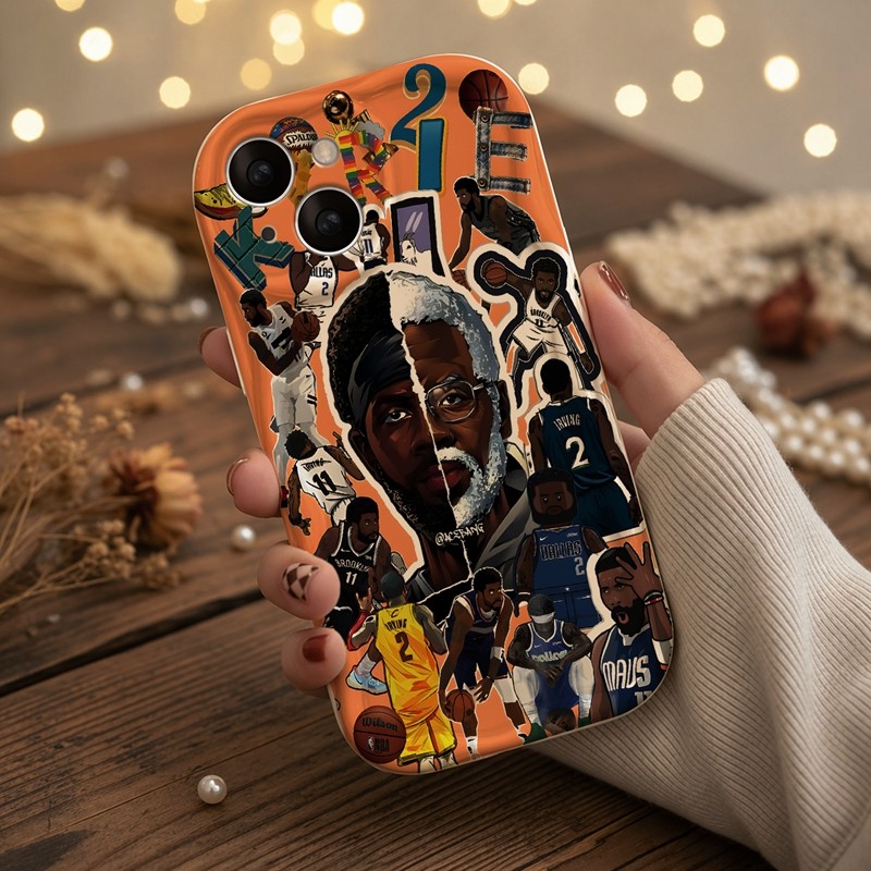 Casing iPhone Redmi Koleksi Ilustrasi Kyrie Irving Untuk iPhone 16 15 14 13 12 11 Mini Pro E MAX Unt