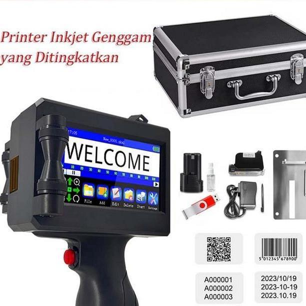 Printer inkjet Genggam Portable Mesin Tinta Printer Tunggal Otomatis