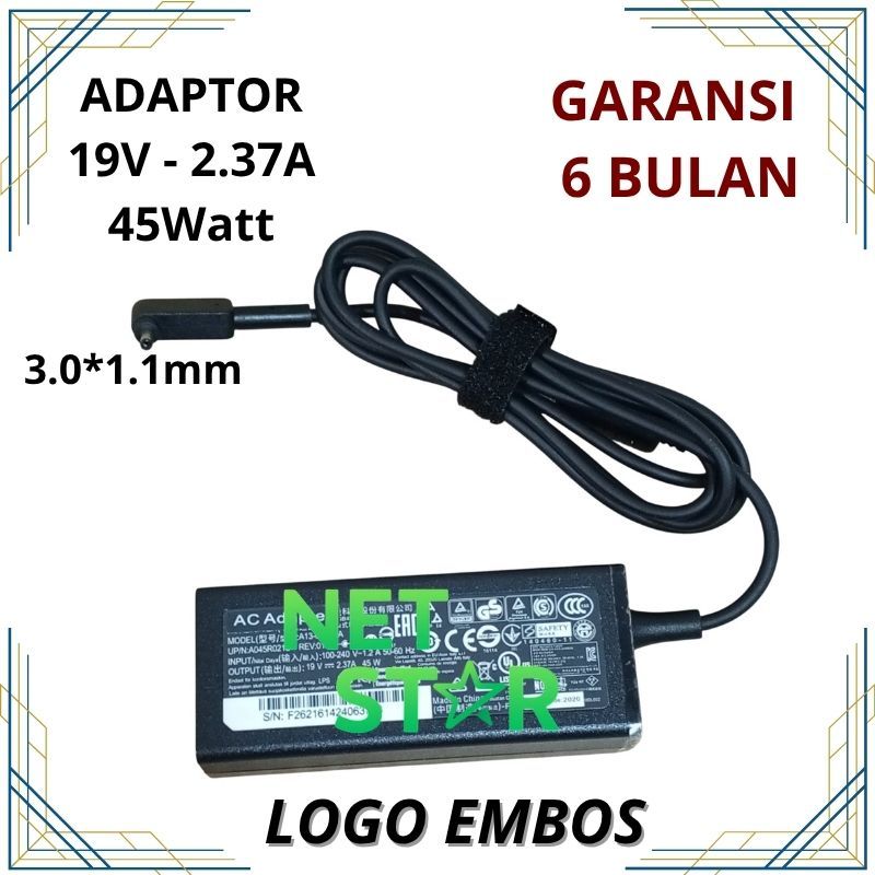 Adaptor Charger Acer Aspire 3 Slim A314-35 A314-35-C4RT 45W -NS