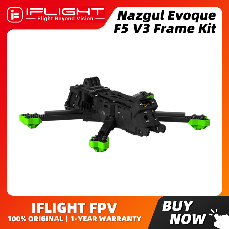 Novo iflight nazgul evoque f5 v3 fpv drone quadro kit dc/x geometria dupla comutação flexível multi-