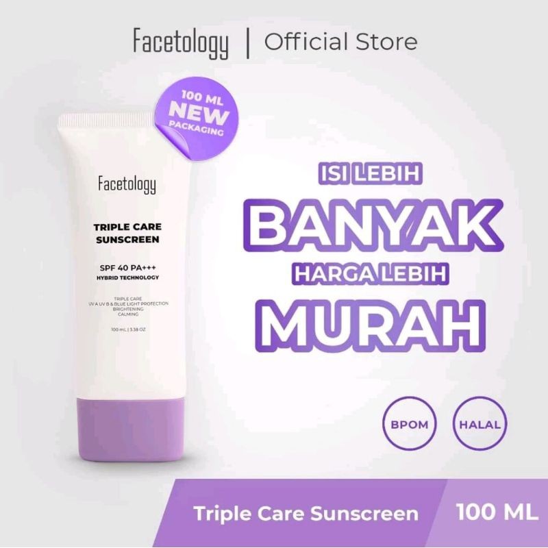 NJB - SUNSCREEN FACETOLOGY TRIPLE CARE SUNSCREEN FACETOLOGY 100ML