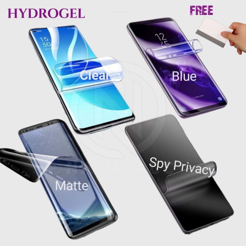 Hydrogel matte Bening Tipe IPHONE 11 PRO Anti gores TG Glass jelly lentur Anti Glare Radiasi Blue Li