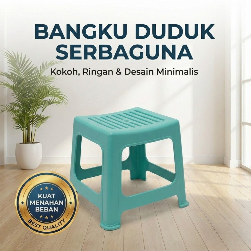 Kursi Jongkok Plastik Tebal - Bangku Dingklik Pendek Serbaguna