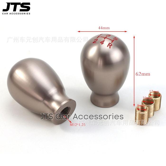 Aluminium Gear Shift Knob Mobil Manual JDM Type R - Bulat, 6 Speed