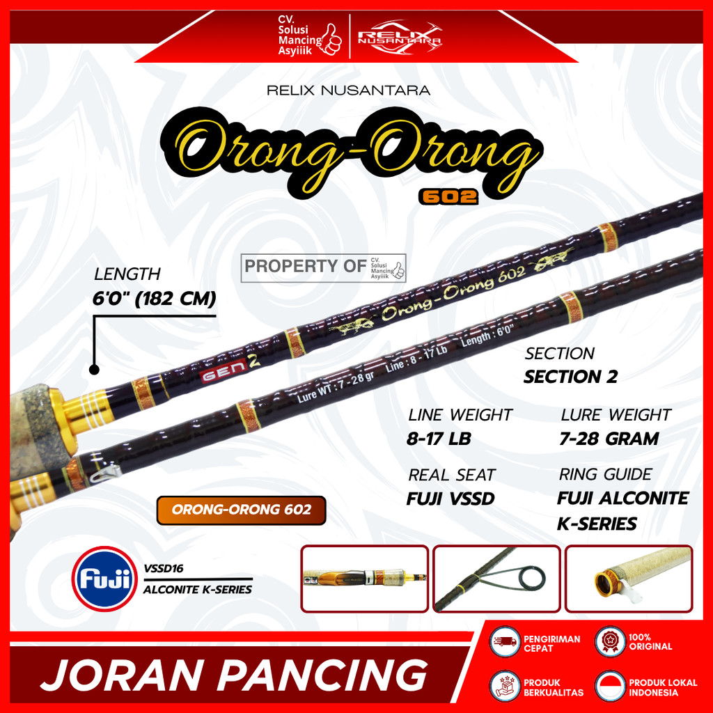 JORAN RELIX NUSANTARA ORONG-ORONG 602 - 17 LB | JORAN GALATAMA SERIES