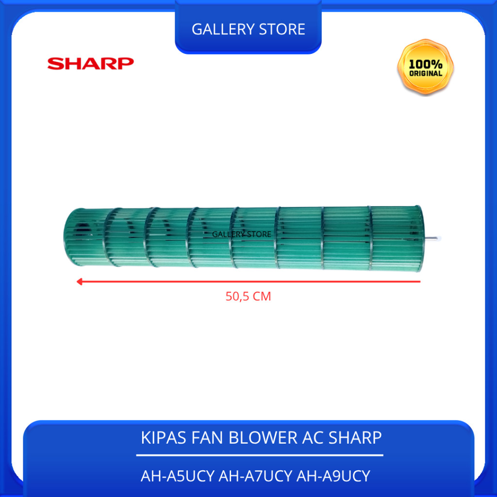 Kipas Fan Blower Cross Flow Indoor Ac SHARP 1/2Pk - 1Pk 9JQ10352067 AH-A5UCY AH-A7UCY AH-A9UCY