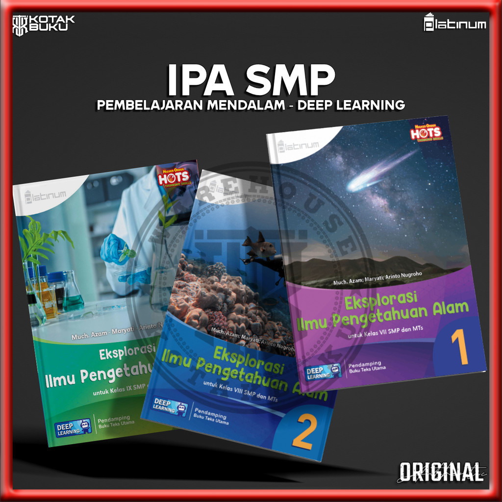 [ TS ] Buku IPA kelas 7 8 9 SMP Deep Learning / IPA SMP / Platinum