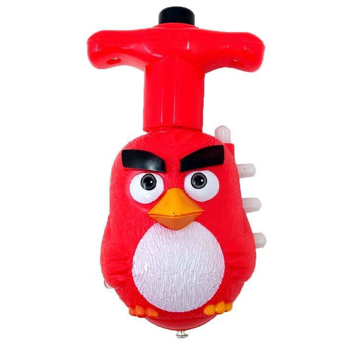 Gasing Pencet UFO Karakter Nyala Lampu dan Musik Mainan Anak - Angry Birds