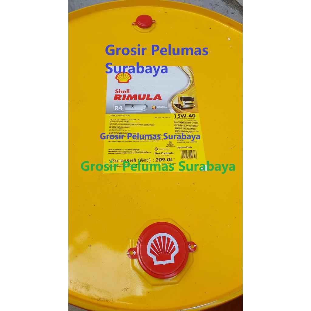 ECERAN Oli mesin Diesel sae 15w/40 Api CI-4 Shell Rimula R4X - Rimula R4X