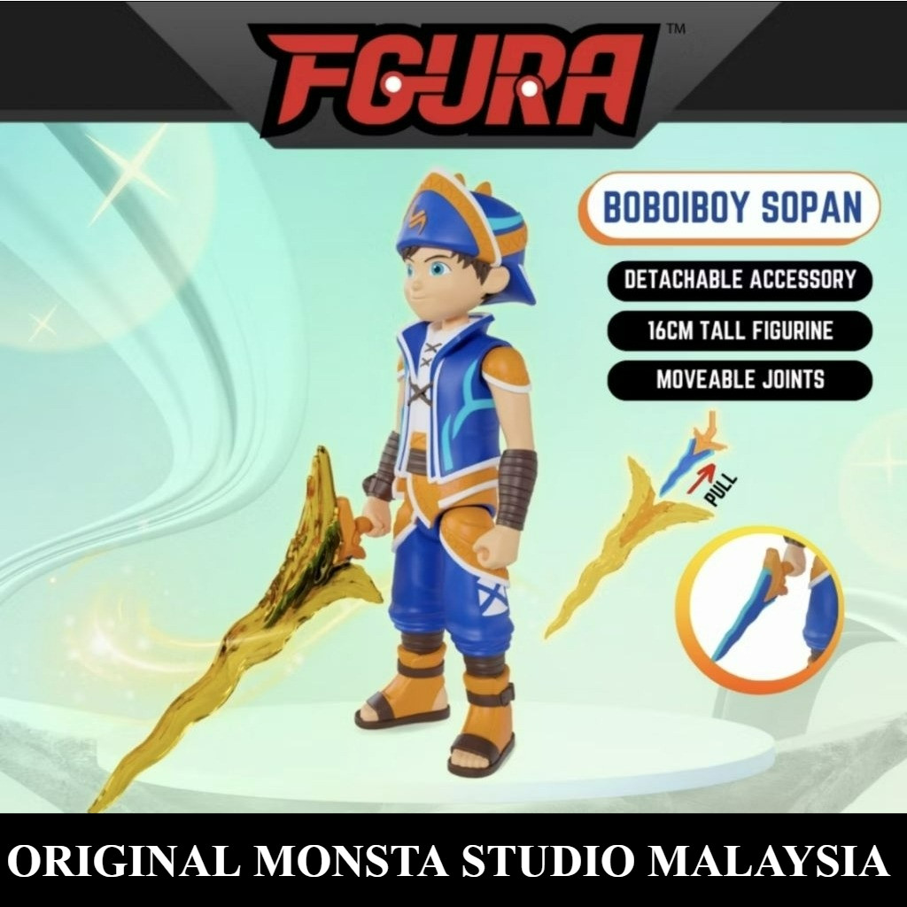 FGURA BoBoiBoy SOPAN BRAND NEW original import monsta studio monsta studio malay mly action figure f