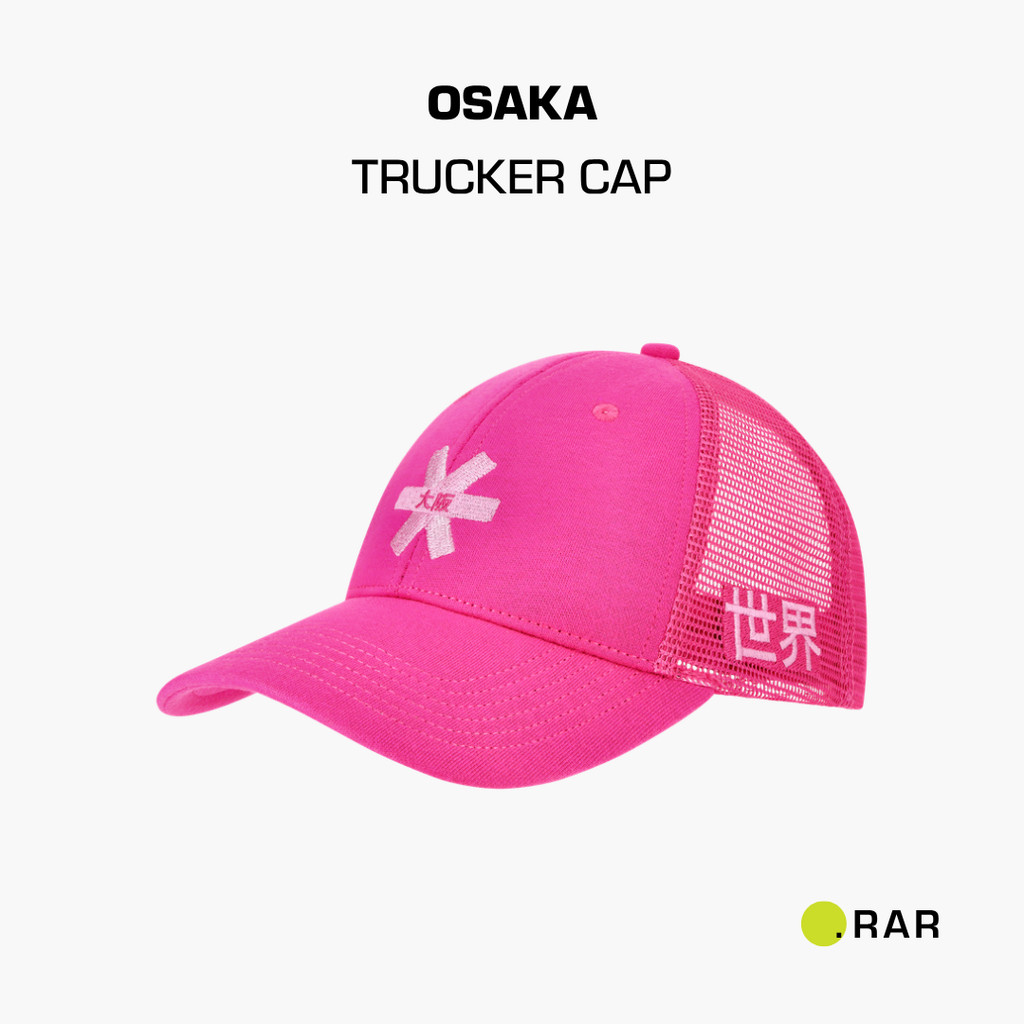 Osaka Trucker Cap - Electric Fuchsia - Topi Olahraga