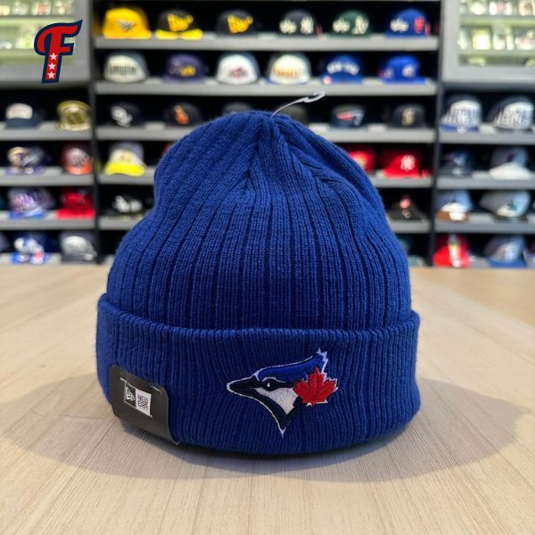 Topi New Era MLB Toronto Blue Jays Blue Beanie Original