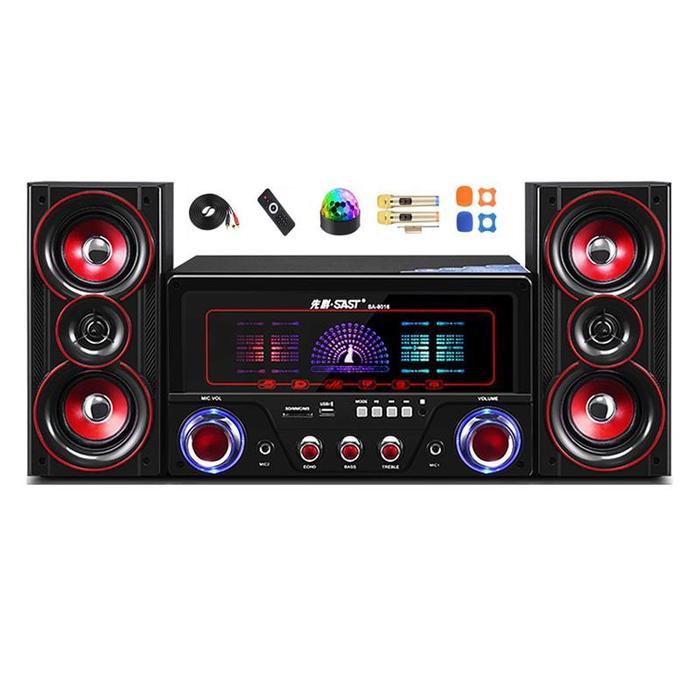 Bluetooth Speaker 4 Inch Active Subwoofer Karaoke 2.1 Home Computer Sound Box Remote Control Home Th