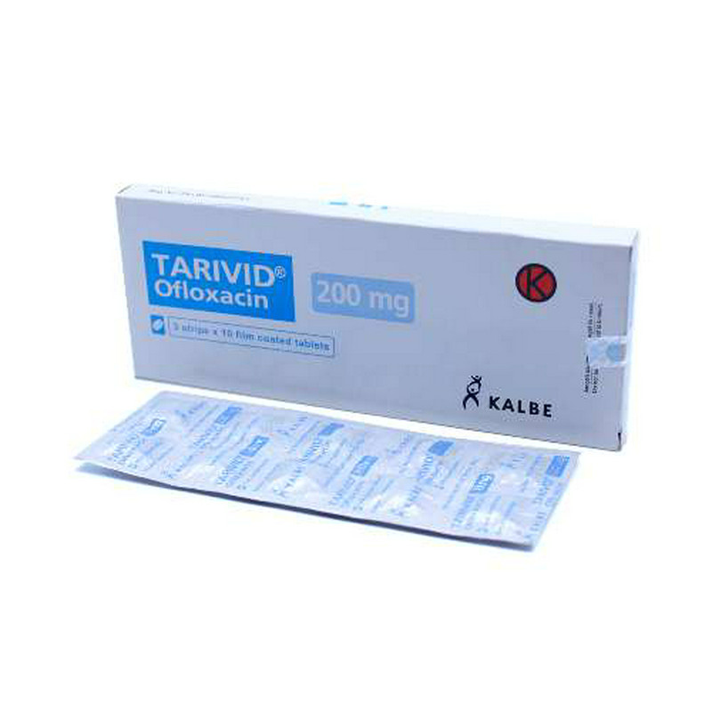 TARIVID 200 MG 1 STRIP @ 10 TABLET SALUT SELAPUT