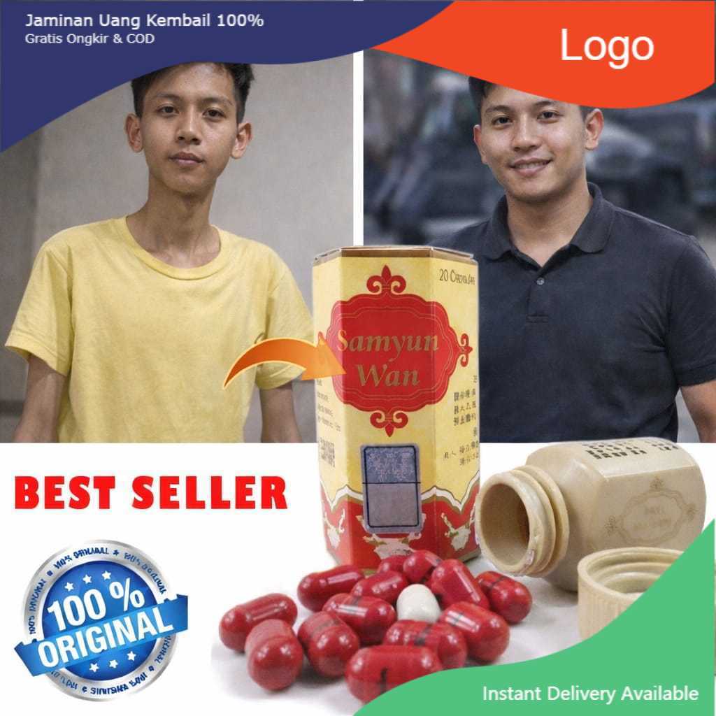 FOR SALE BISA COD  Samyun Wan Original Asli BPOM Halal MUI – Suplemen Herbal Penambah Berat Badan – 