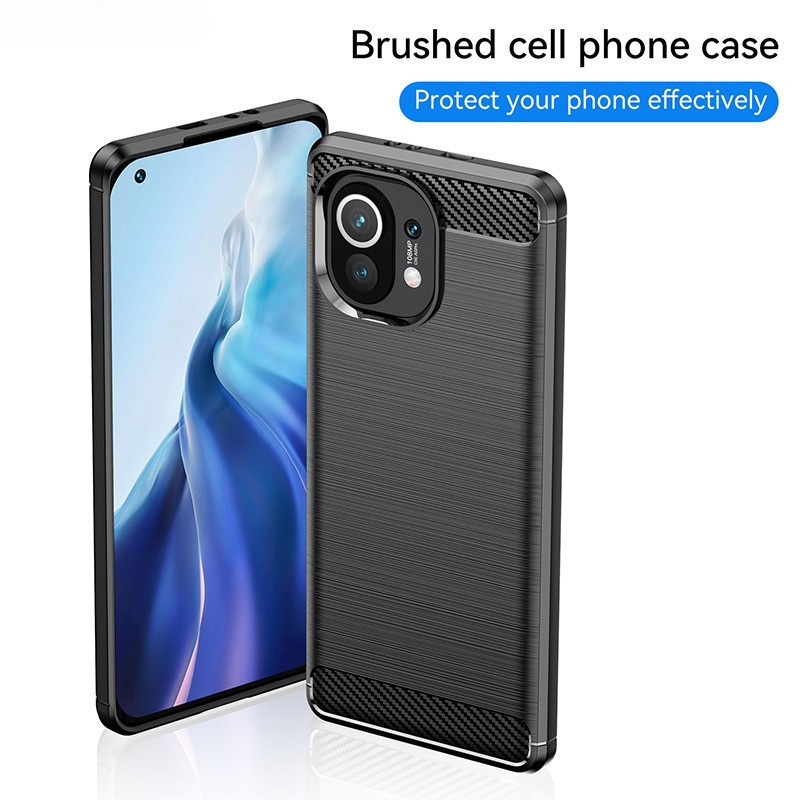 CASE XIAOMI MI 11 / MI 11 LITE SLIM ARMOR RUGGED CARBON CASE