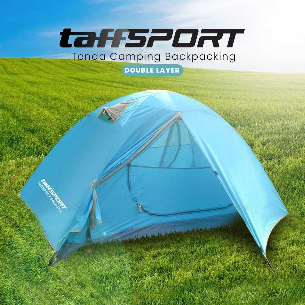Tenda Camping Kapasitas 2-3 Orang Double Layer Frame Fiber