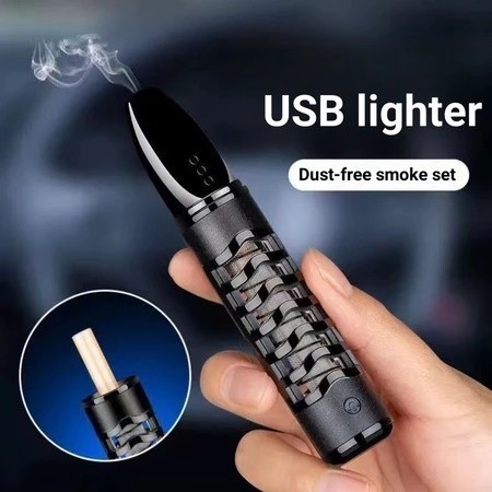 Original Dari Pluto Kak  PIPA ASBAK PORTABLE ASBAK KOREK HOLDER FILTER ROKOK PEMATIK ELEKTRIK ~ sasy