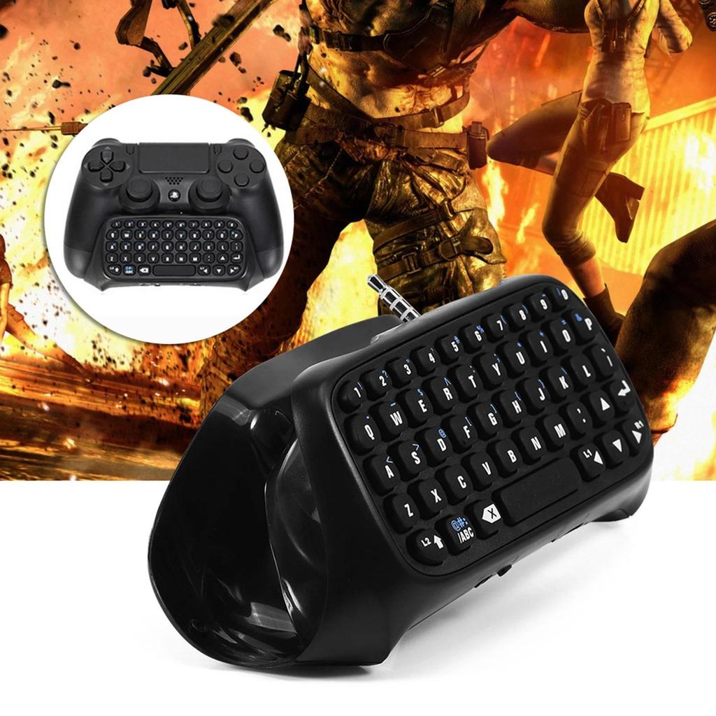 Mini Gaming Keyboard Mini Wireless Bluetooth Gaming Keyboard Chatpad for PS4 Controller Mini Wireles