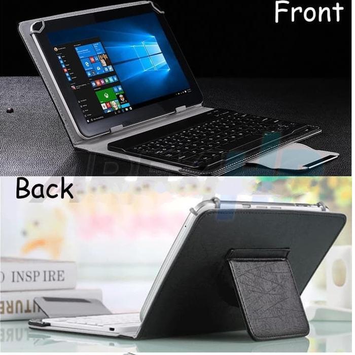 Samsung Tab S2 8.0 SM T715Y T719Y Keyboard Leather Flip Case Casing - Hitam