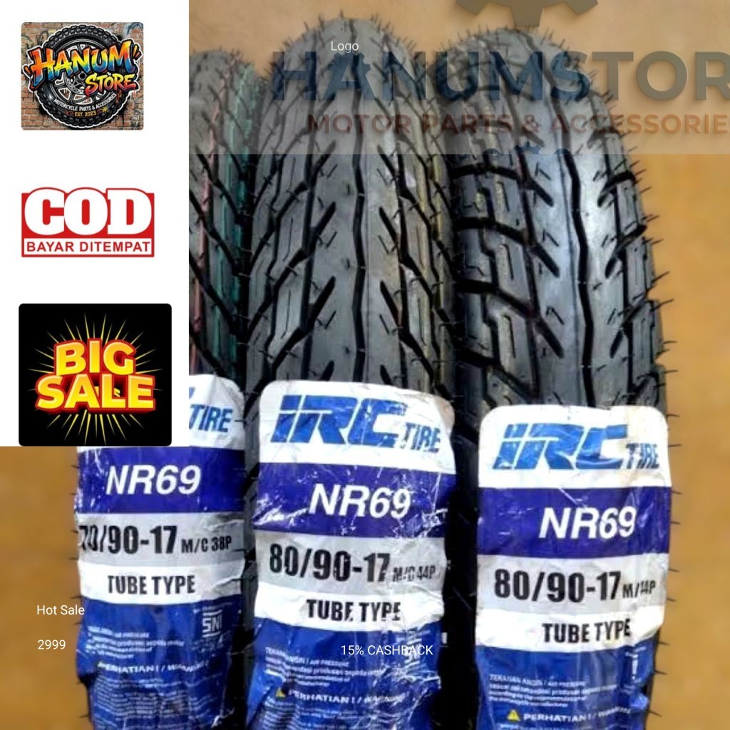 promo ban IRC ring 17 ukuran 70/90 dan 80/90
