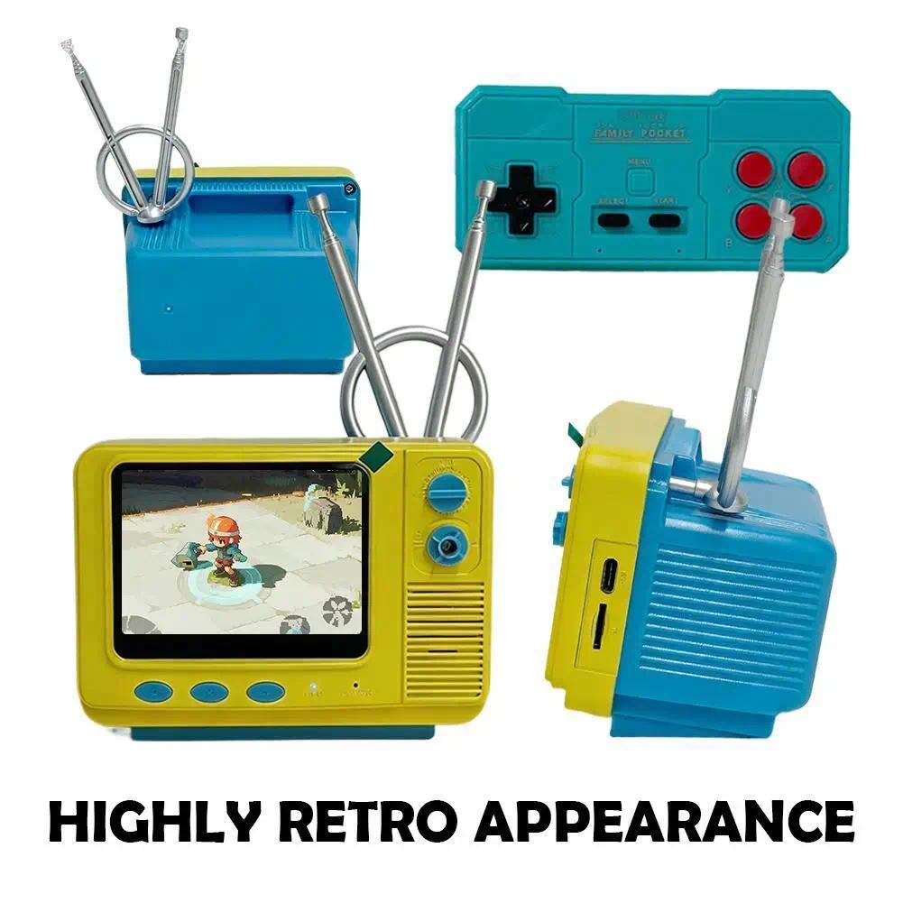 Retro Wireless Mini Game Console Handheld Game Console Creative Retro TV Game Console Single-Player 
