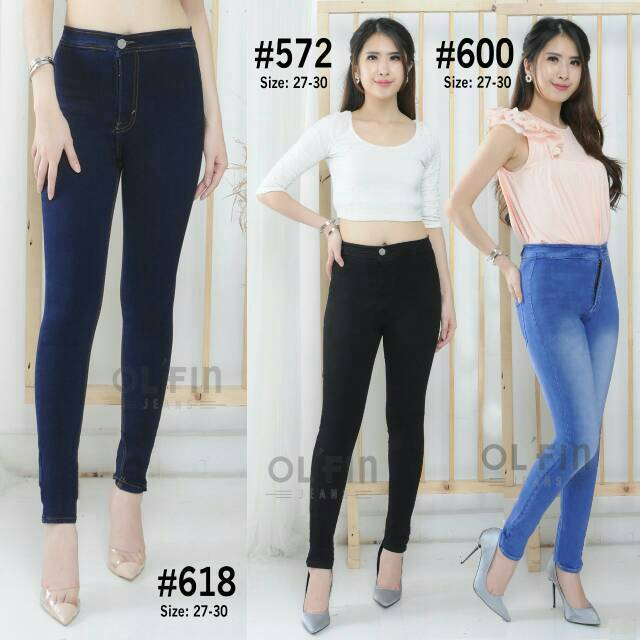 JUANXSHOP Celana panjang  HIGHWAIST OLFIN || JEANS