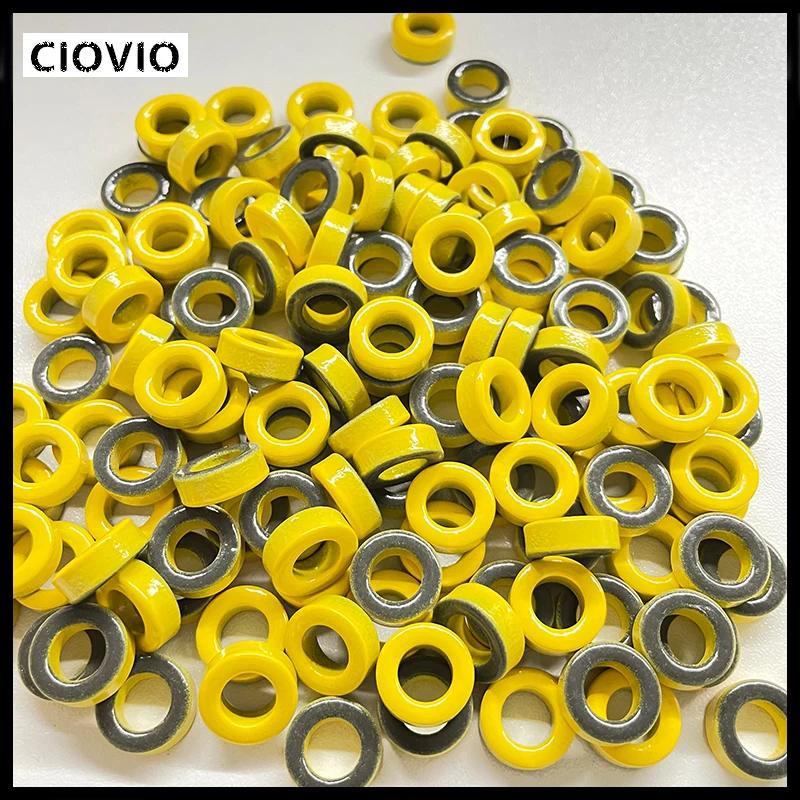 CIOVIO 20pcs T50-6 Carbonyl Iron Powder Toroidal Core RF Toroid HF HAM QRP Cores For RF Filters PFC 