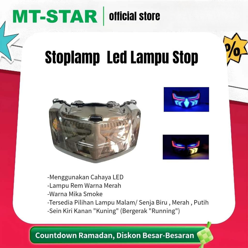 MT STAR  Stoplamp Nmax Led Lampu Stop Nmax Lama Led Lampu Belakang Model Terbaru