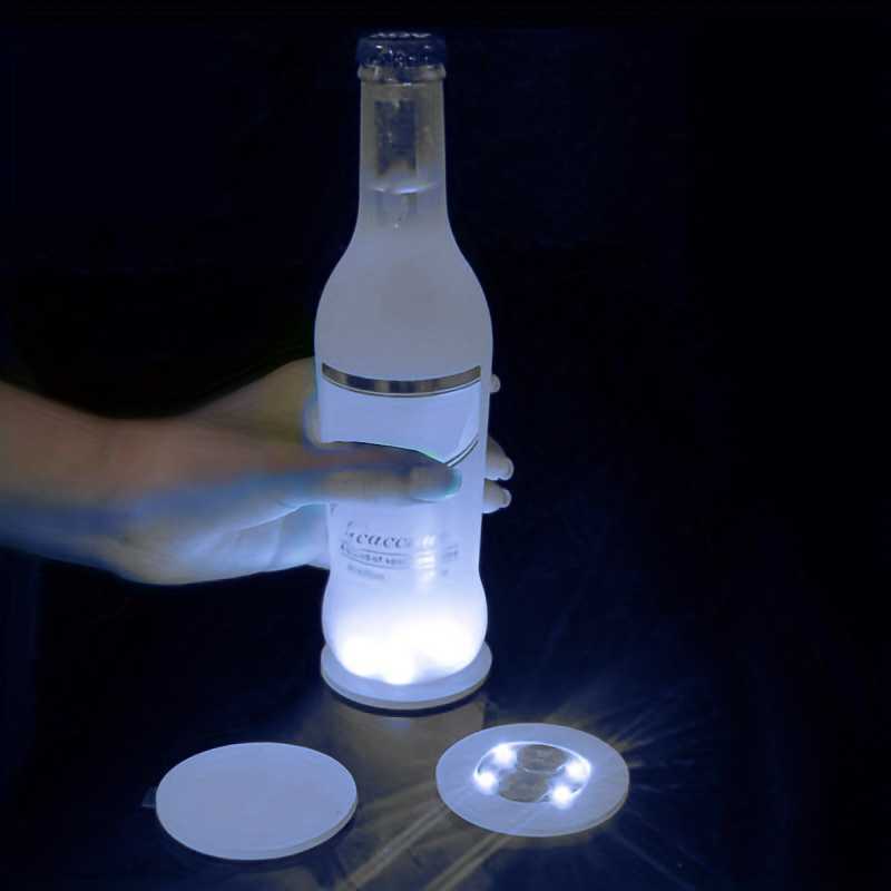 Lampu Alas Botol Wine Bottle Stickers LED Coaster Light - LG230
